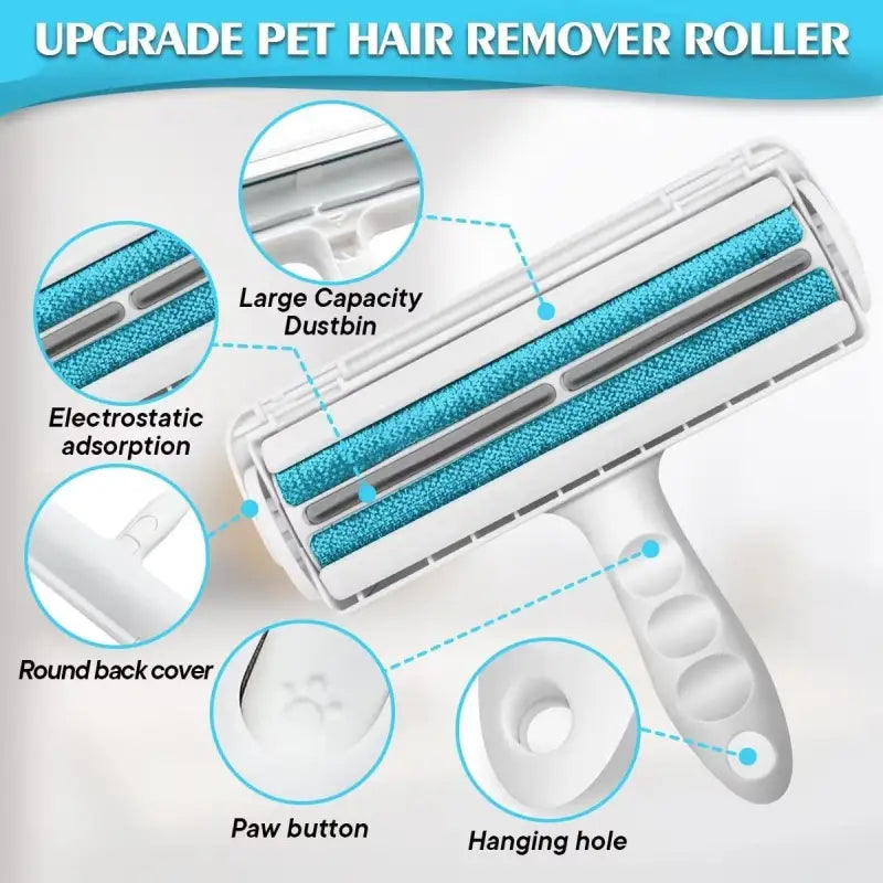 Rasoir gros plan avec instructions pour enlever les poils, produit Brosse Anti-Peluche Double Face