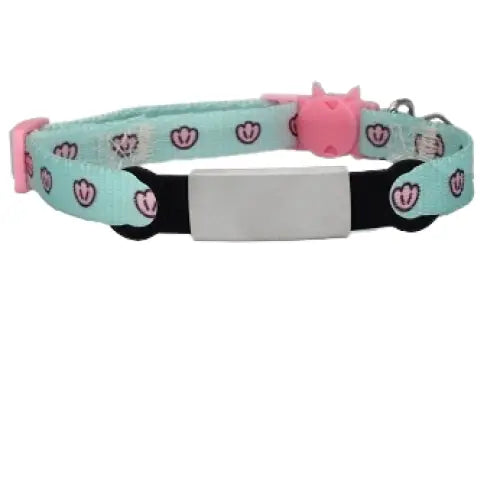Collier réglable avec cœur rose pour animaux - élégant et durable pour votre ami à fourrure