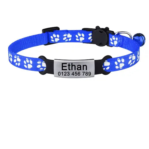 Collier avec identifiant pour chat anti - étranglement