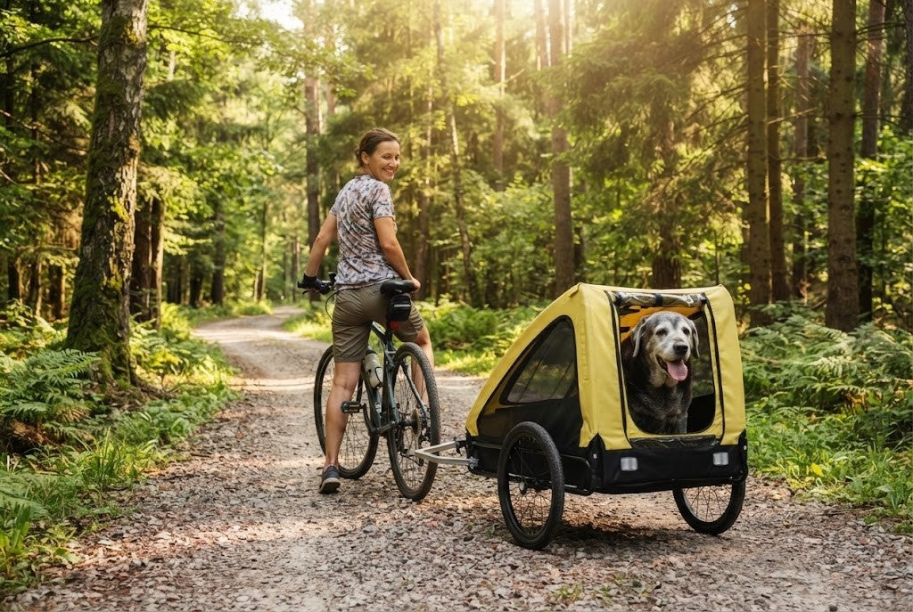 Un grand chien part aussi en balade