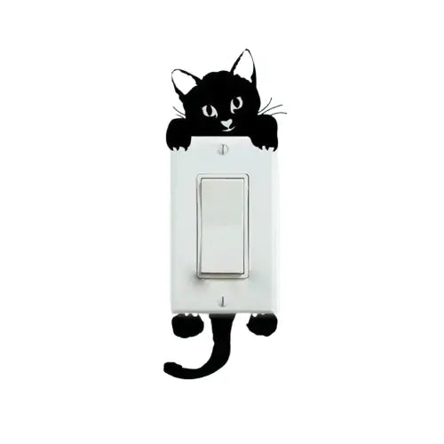 Stickers Chats Noirs Pour Une Décoration Murale Autocollante Adorable - Noir Transparent Background