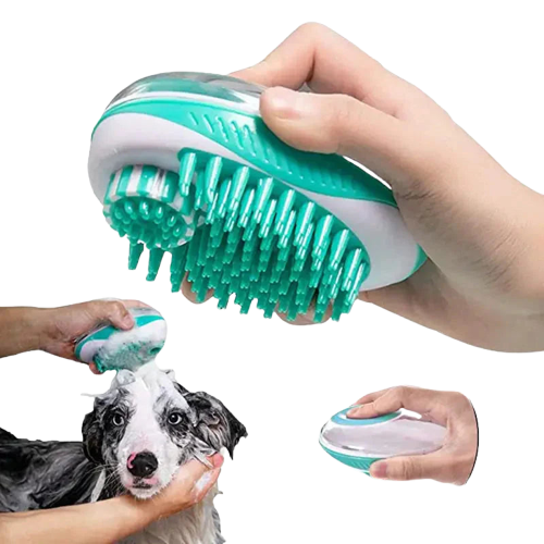 La brosse de bain relaxante pour chiens permet un nettoyage efficace et un massage relaxant Transparent Background