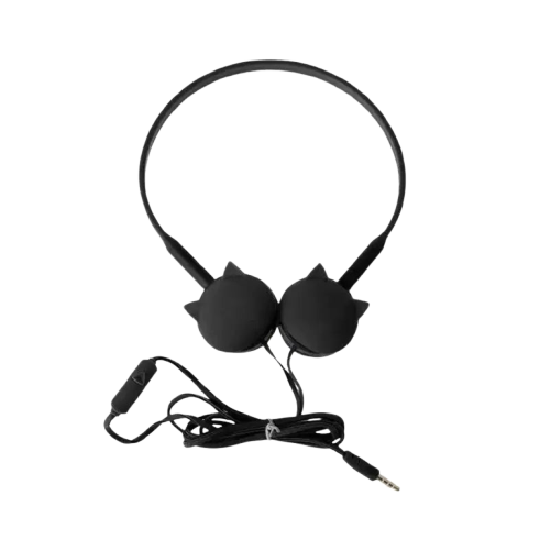 Casque Audio Aux Oreilles De Chat Pour Une écoute Exceptionnelle - Noir Transparent Background