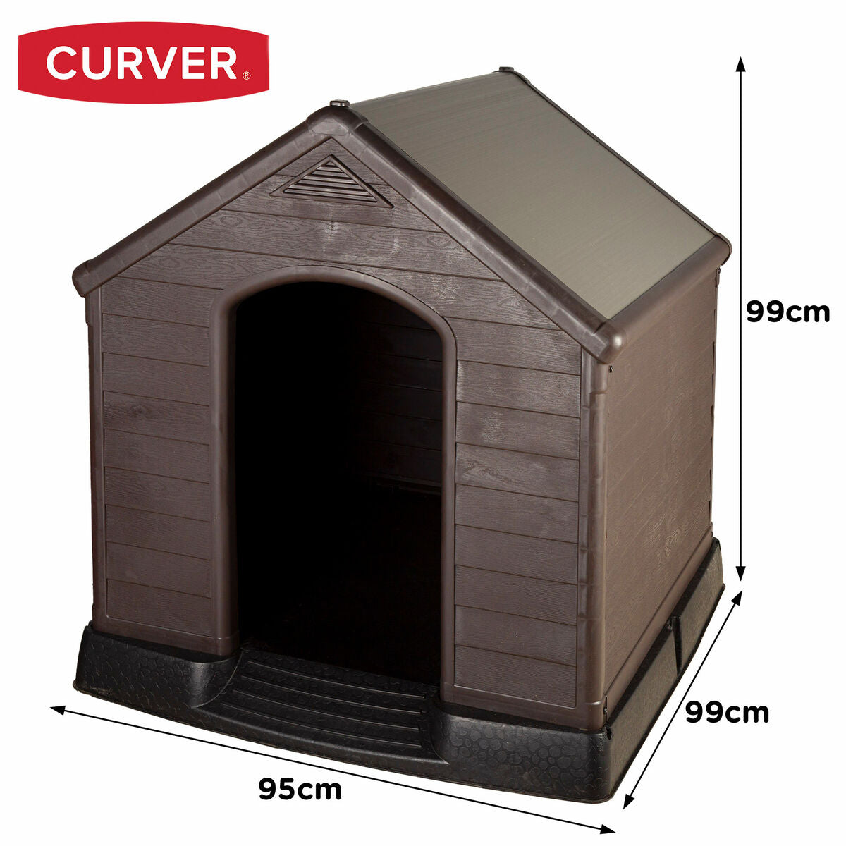 Niche Chien Plastique XXL - Résistante aux Intempéries