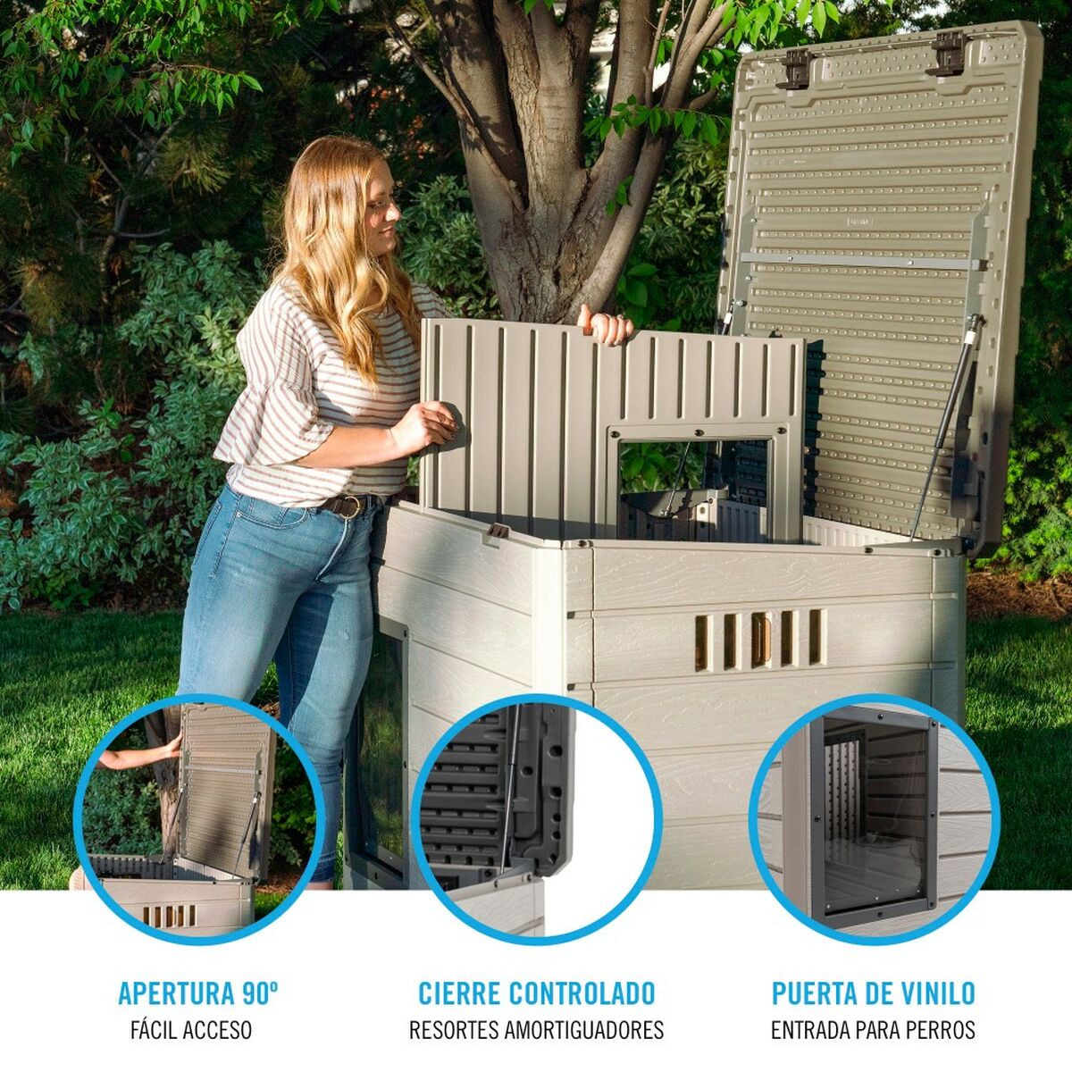 Niche Chien Polyéthylène XXL - Résiste au Froid