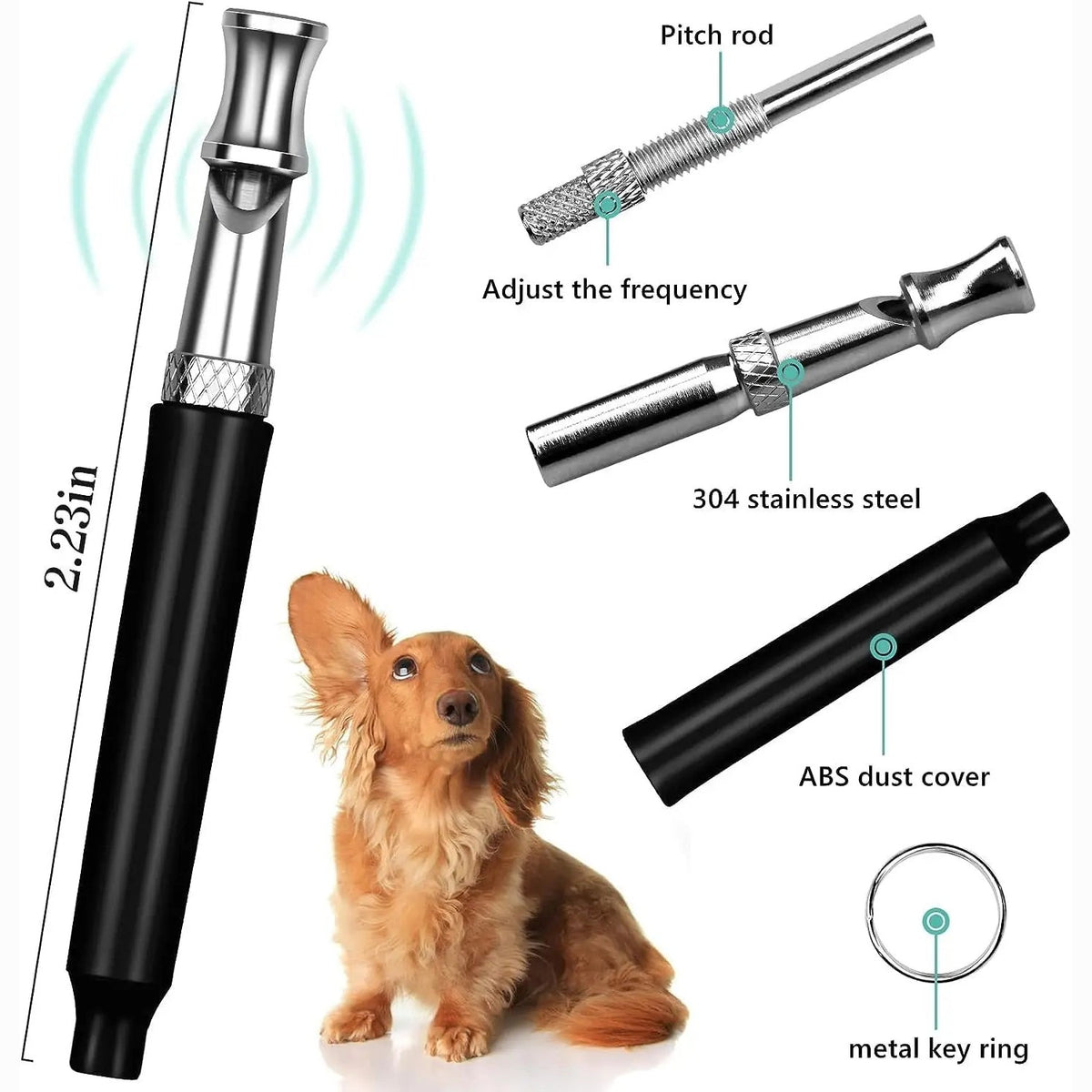 Sifflet Ultrason pour Chien - Anti-aboiement et Rappel