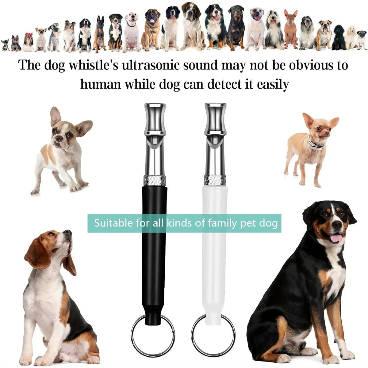 Sifflet Ultrason pour Chien - Anti-aboiement et Rappel
