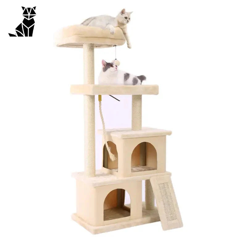 Chat escalade sur un arbre à chat - jeu vertical amusant