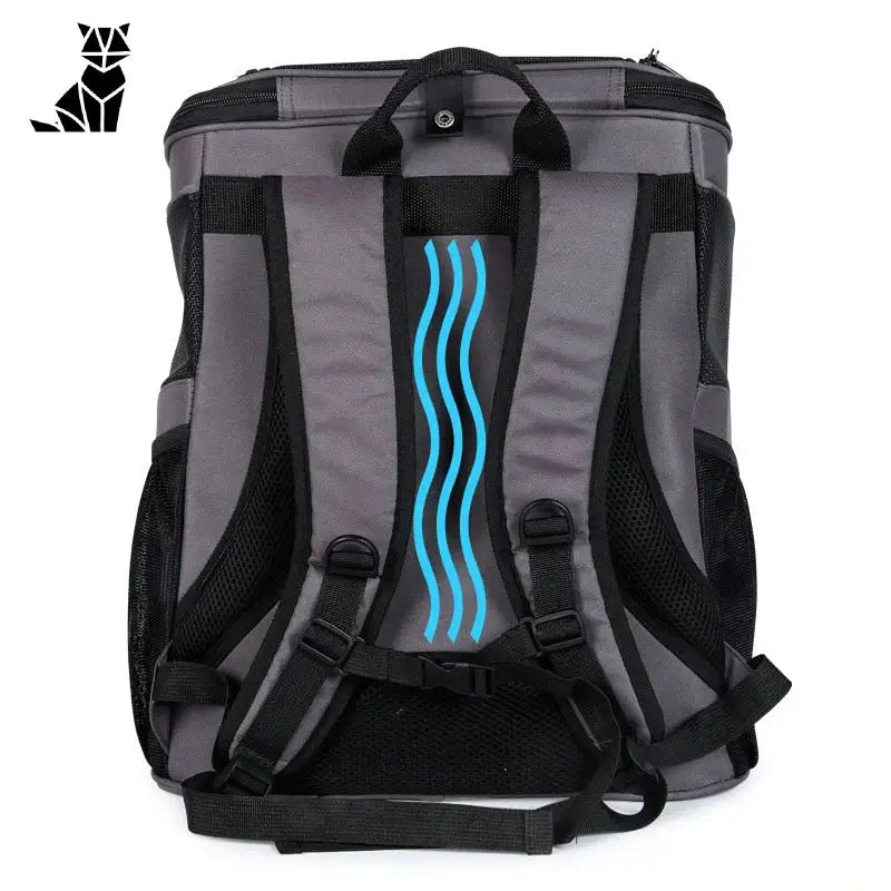 AstroBag : Adventure Backpack for Cat with a blue line - idéal pour les aventures à l’extérieur
