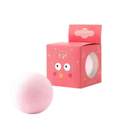 Balle intelligente interactive pour chats sur le thème des oiseaux roses : Jouet d’entraînement sonore Transparent Background