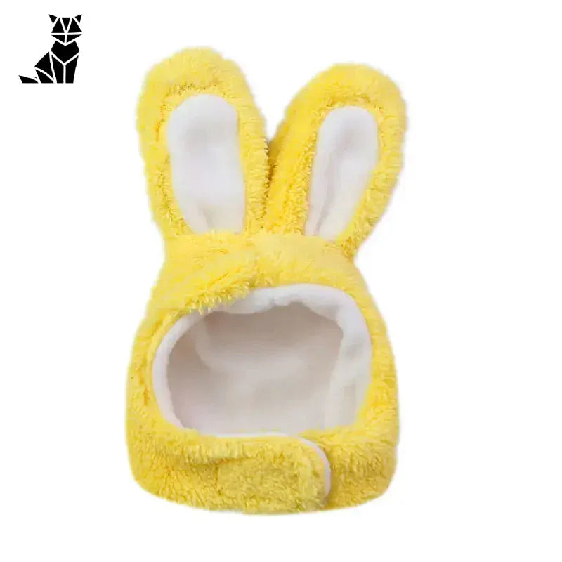 Bonnet de lapin doux et mignon : Adorable bonnet de lapin jaune avec des oreilles amusantes pour une douceur ultime
