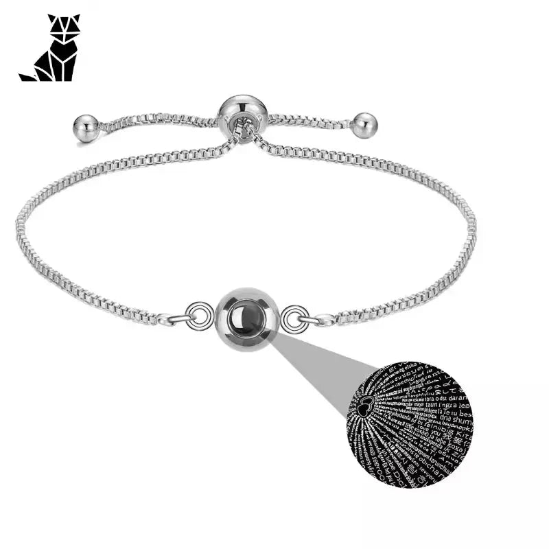 Bracelet en acier titane pour les moments spéciaux : Bracelet en Argent Acier avec Boules et Chaînes