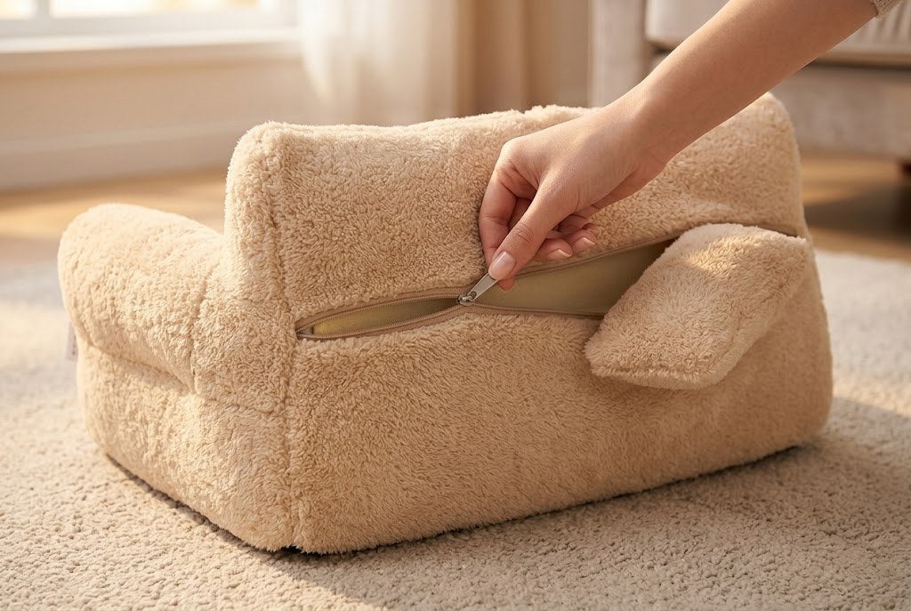 Un tissu doux et lavable, pensé pour durer