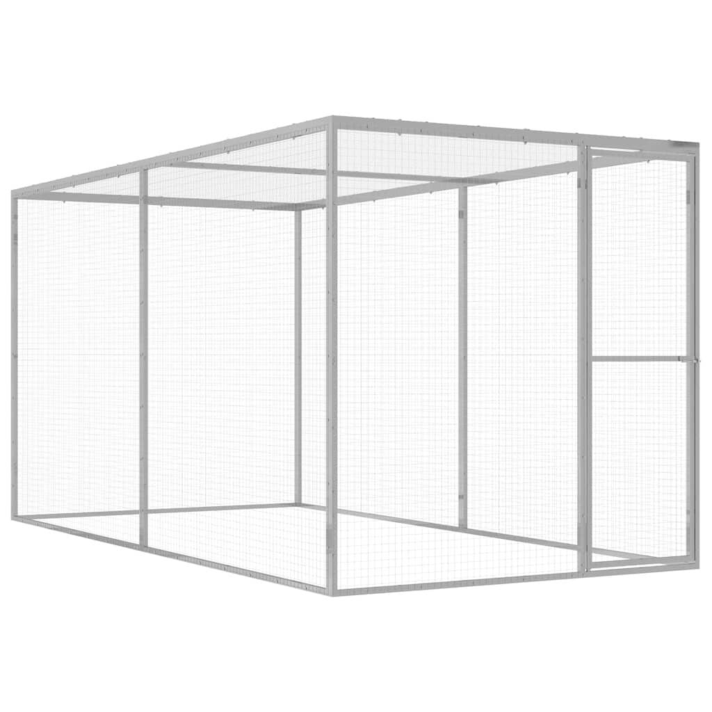 Catio pour Chat 3 x 1,5 x 1,5 m en Acier Galvanisé