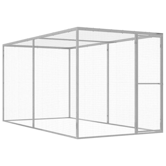 Catio pour Chat 3 x 1,5 x 1,5 m en Acier Galvanisé