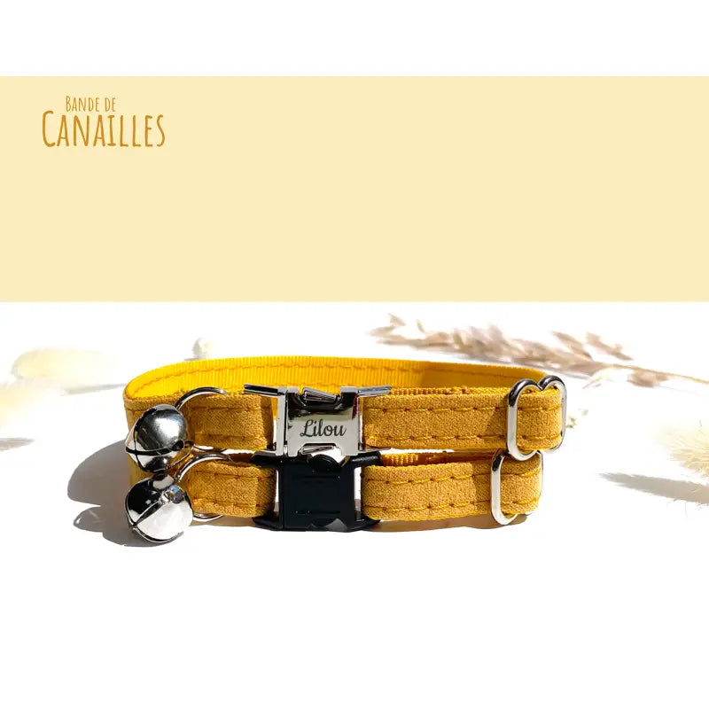 Collier Chat Coton Personnalisé avec Prénom