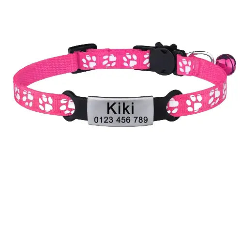 Collier avec identifiant pour chat anti - étranglement Transparent Background