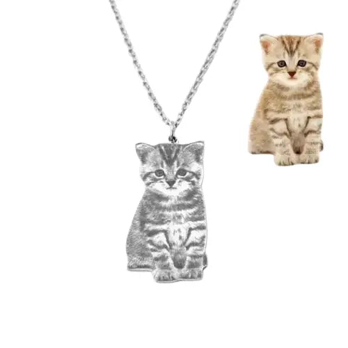 Collier Personnalisable Pour Chien / Chat En Argent Transparent Background