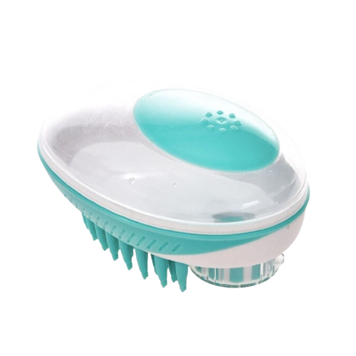 Brosse de massage en silicone pour chien et chat Transparent Background