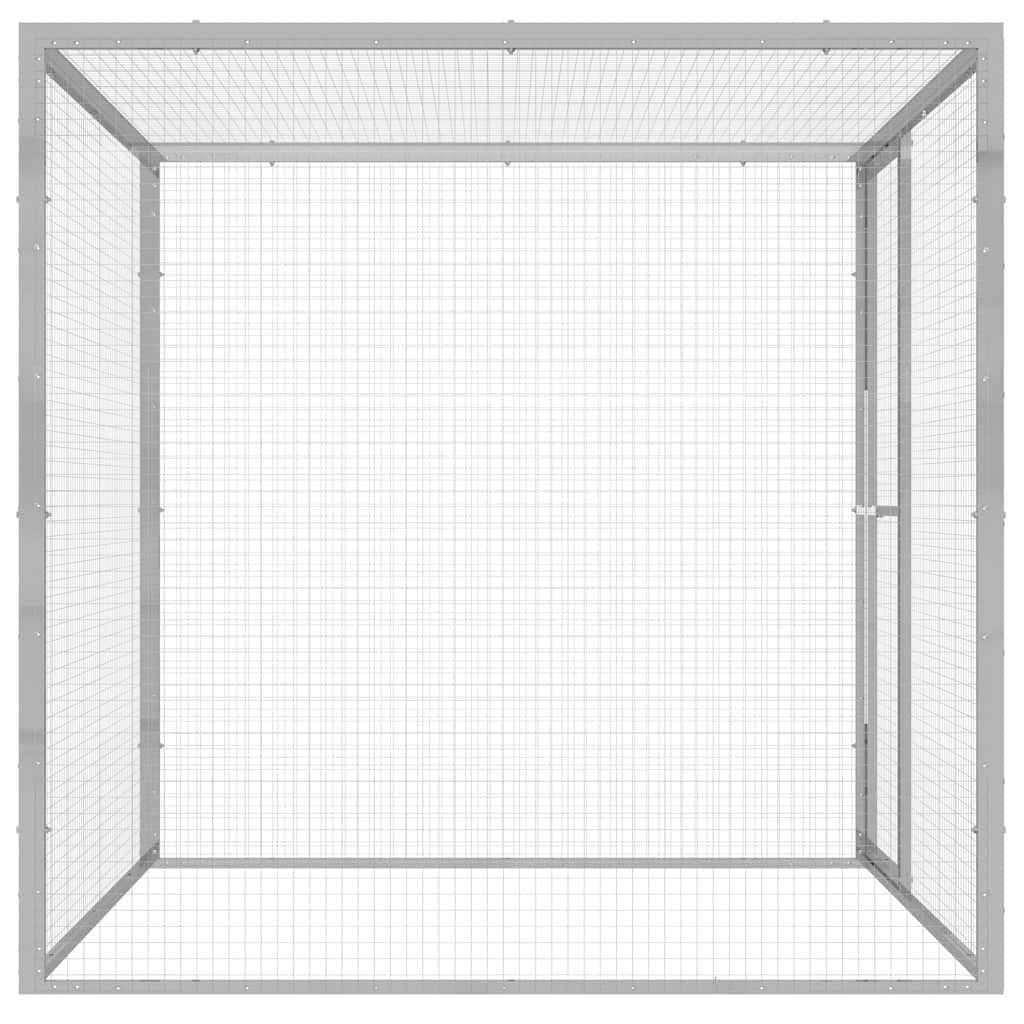 Enclos Chat Extérieur 1,5 x 1,5 x 1,5 m en Acier Galvanisé – vue 2