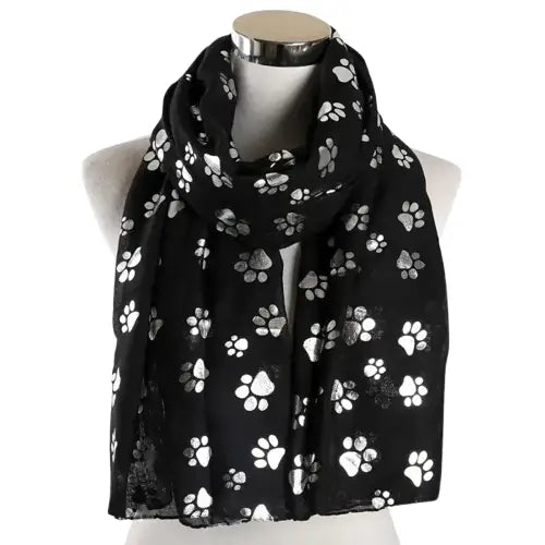 Foulard Chat Crème Aux Motifs élégants Pour Un Style Unique - Noir Transparent Background