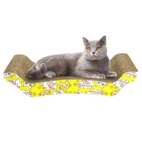 Griffoir Chat En Carton: Idéal Pour Griffer Et Faire Une Bonne Sieste - Cartoon Transparent Background
