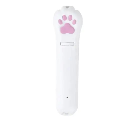Brosse à dents en forme de patte de chien blanche avec impression de patte rose - parfaite pour les moments de jeu avec les animaux Transparent Background