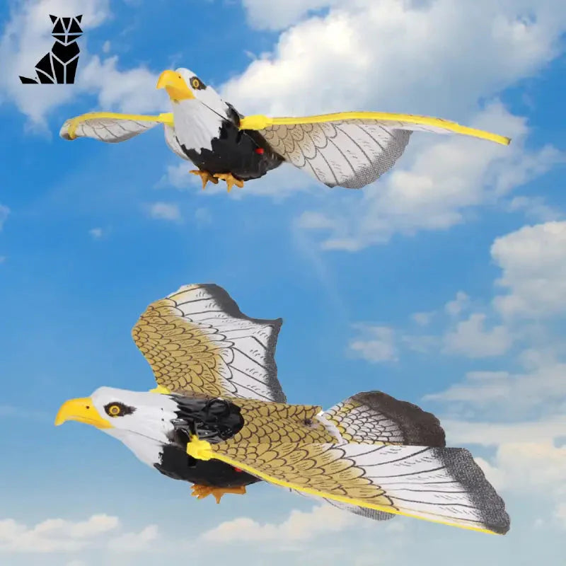 Jouet interactif pour chat - deux oiseaux volant dans le ciel pour un divertissement chat sans fin
