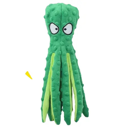 Peluche pieuvre verte - Peluche mignonne avec Mécanisme Eyes Transparent Background