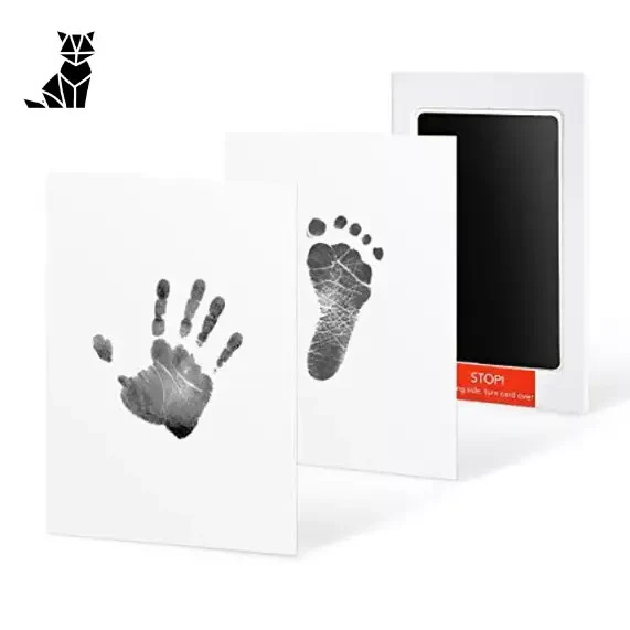 Kit Empreinte parfaite : Boîte blanche avec empreinte noire pour un souvenir durable empreinte parfaite