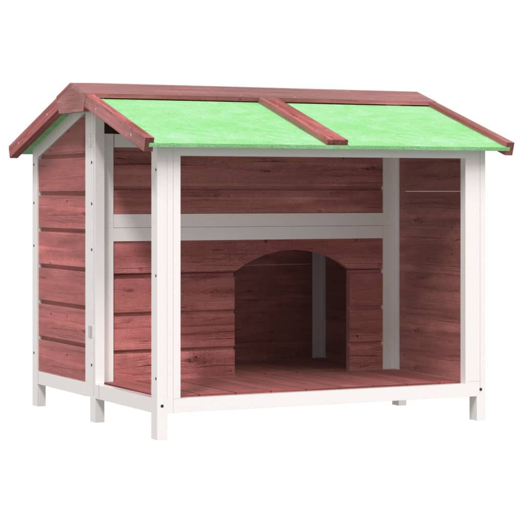 Maison pour Chien Extérieur à Entrée Abritée 96 x 87 x 80,5 cm Moka – vue 2