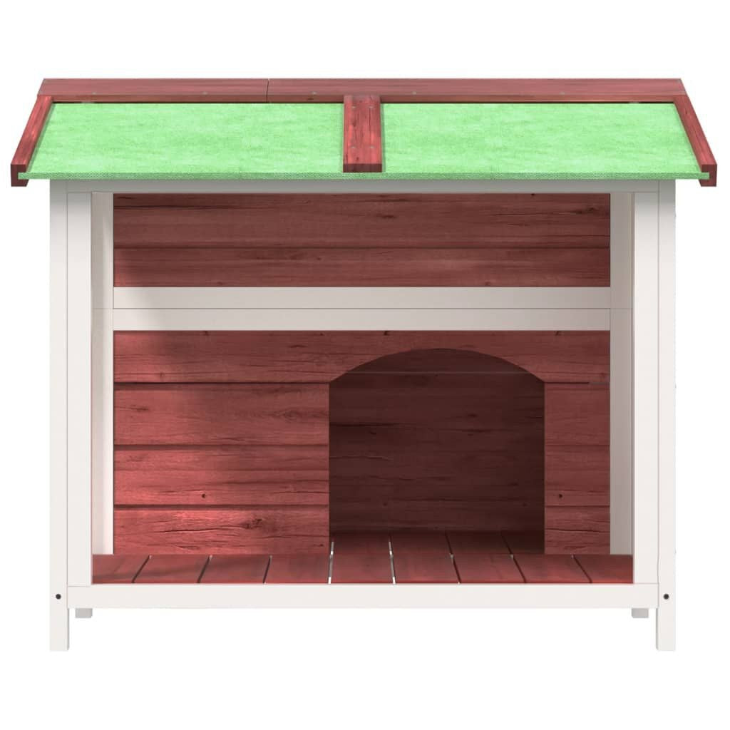 Maison pour Chien Extérieur à Entrée Abritée 96 x 87 x 80,5 cm Moka – vue 3