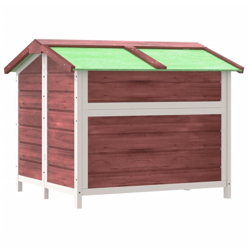 Maison pour Chien Extérieur à Entrée Abritée 96 x 87 x 80,5 cm Moka – vue 4