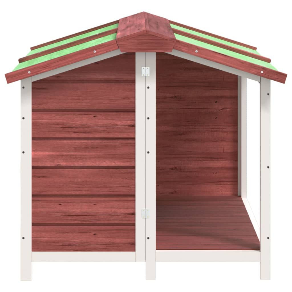 Maison pour Chien Extérieur à Entrée Abritée 96 x 87 x 80,5 cm Moka – vue 5