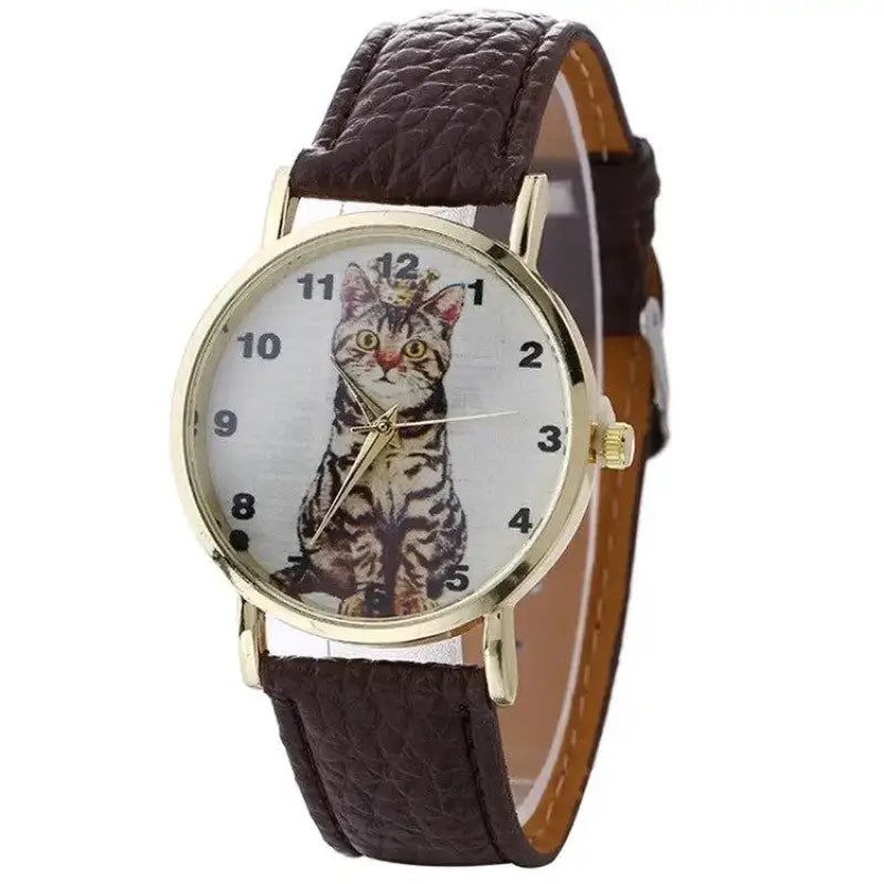 Montre Chat Reine: élégance Et Fonctionnalité Pour Femmes - Marron