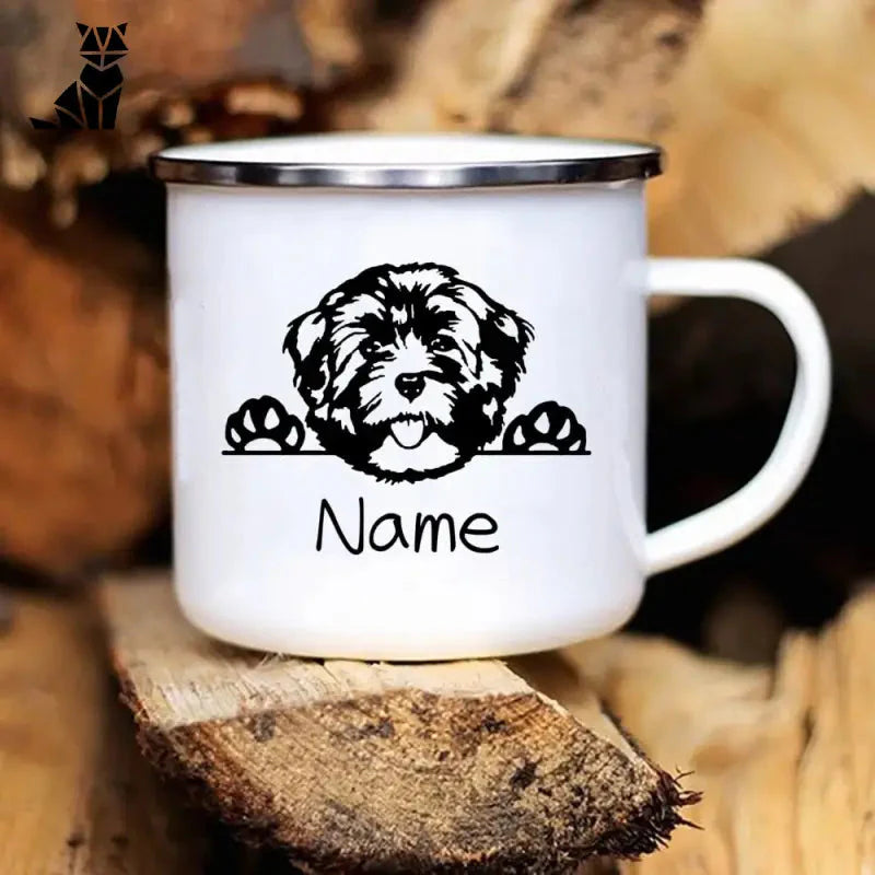 Mug Chien Personnalisé - Mug blanc avec un motif de chien adorable pour les amoureux des animaux