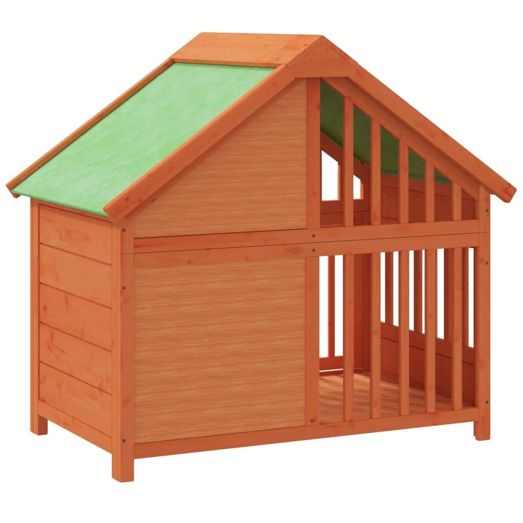 Niche Chien Bois avec Fenêtre 96 x 60,5 x 87 cm Marron – vue 5