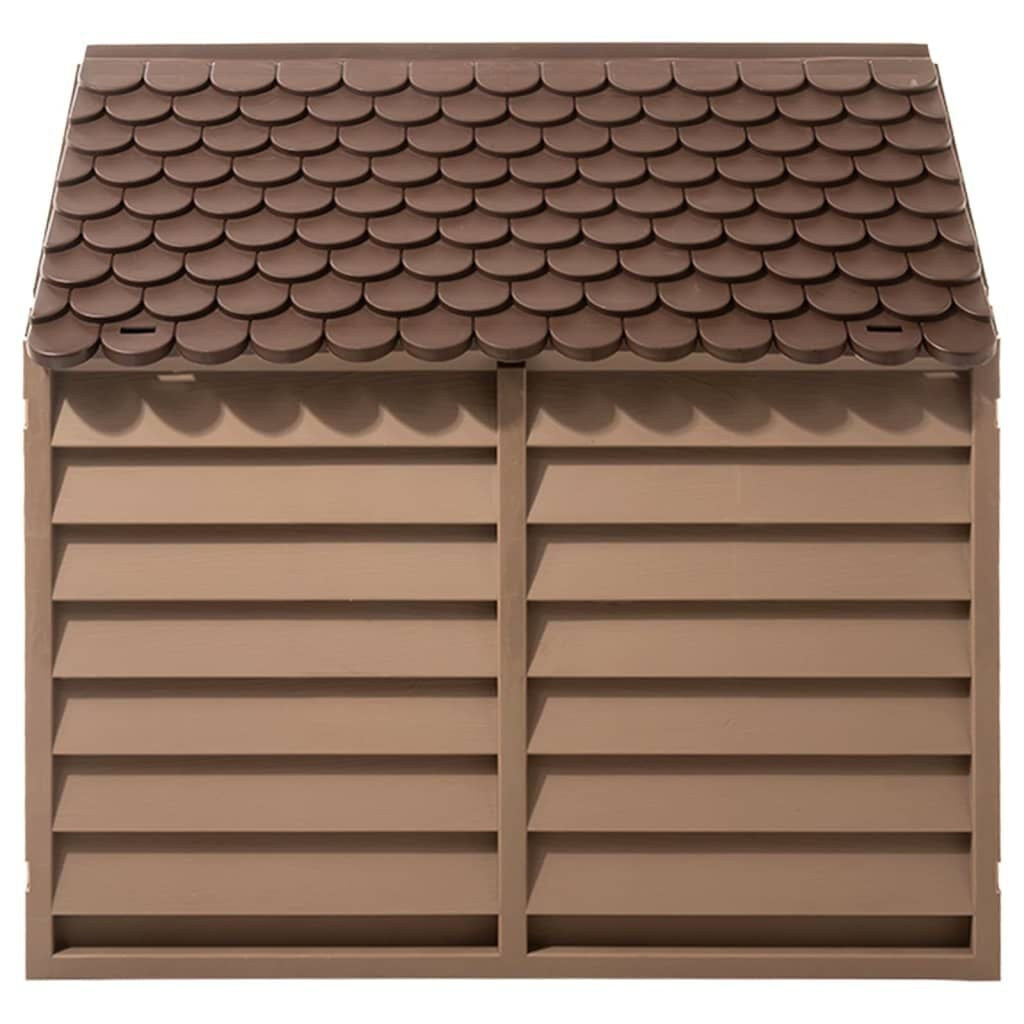 Niche Chien Résine 86 x 84 x 82 cm en Polypropylène Marron – vue 4
