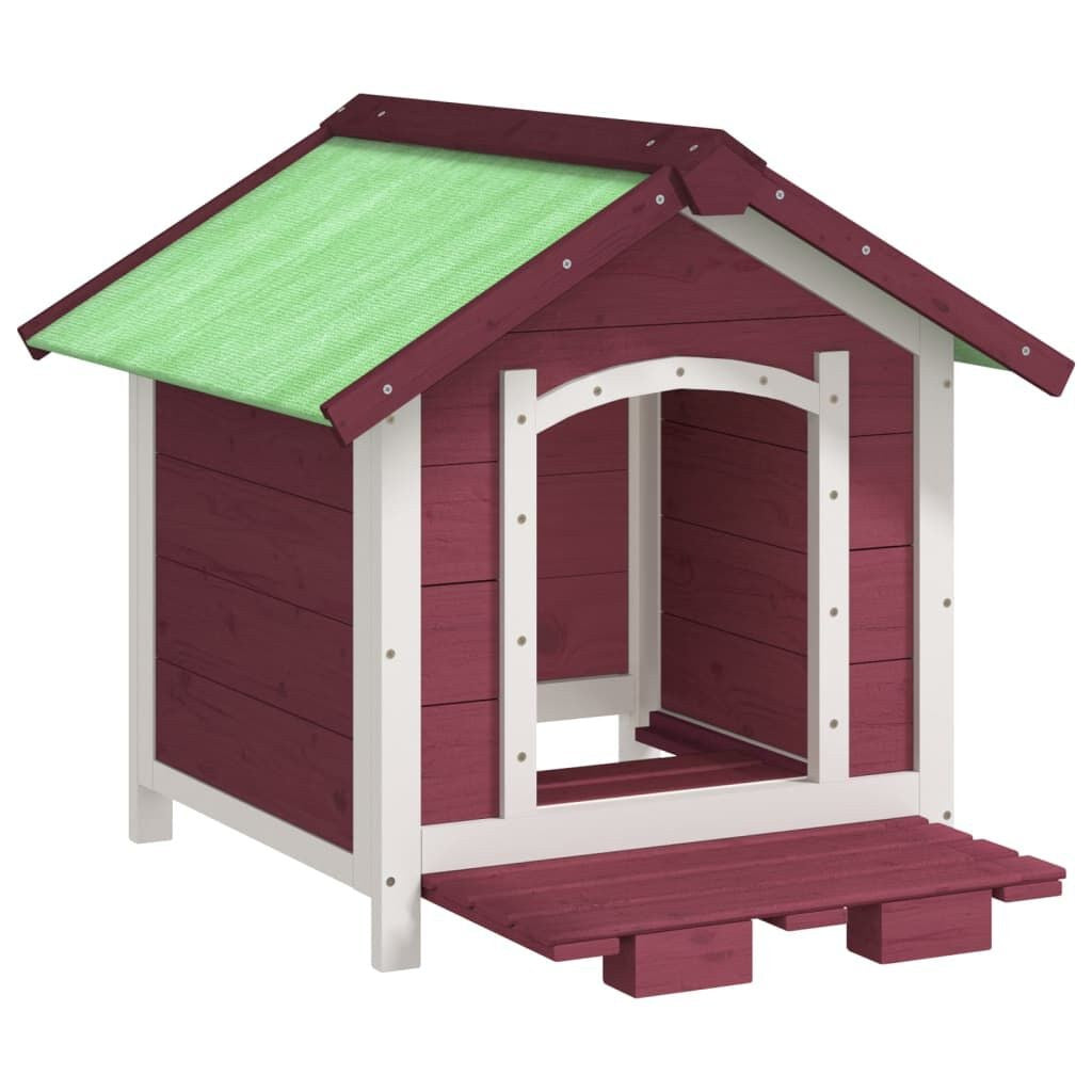 Niche Petit Chien en Bois 65 x 65 x 61,5 cm Coloris Moka – vue 4