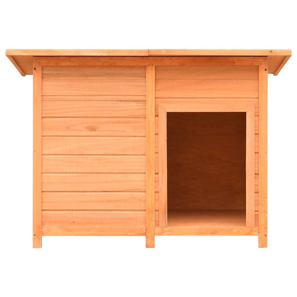 Niche pour Chien en Bois à Toit Plat 120 x 77 x 86 cm Pin et Sapin – vue 2