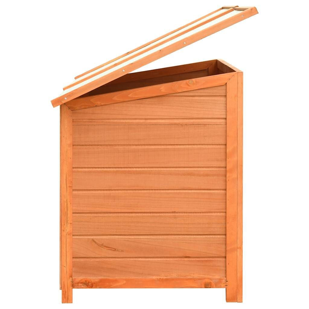 Niche pour Chien en Bois à Toit Plat 120 x 77 x 86 cm Pin et Sapin – vue 7