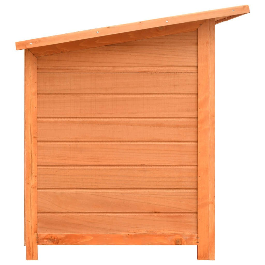 Niche pour Chien en Bois à Toit Plat 120 x 77 x 86 cm Pin et Sapin – vue 8
