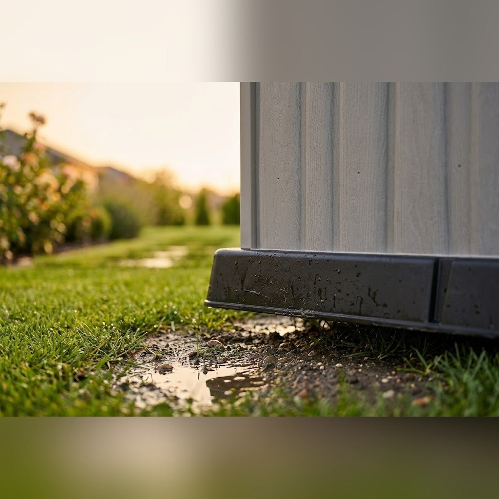 Niche pour Chien en Plastique 92 x 87 x 91 cm à Plancher Surélevé Gris – détail des finitions