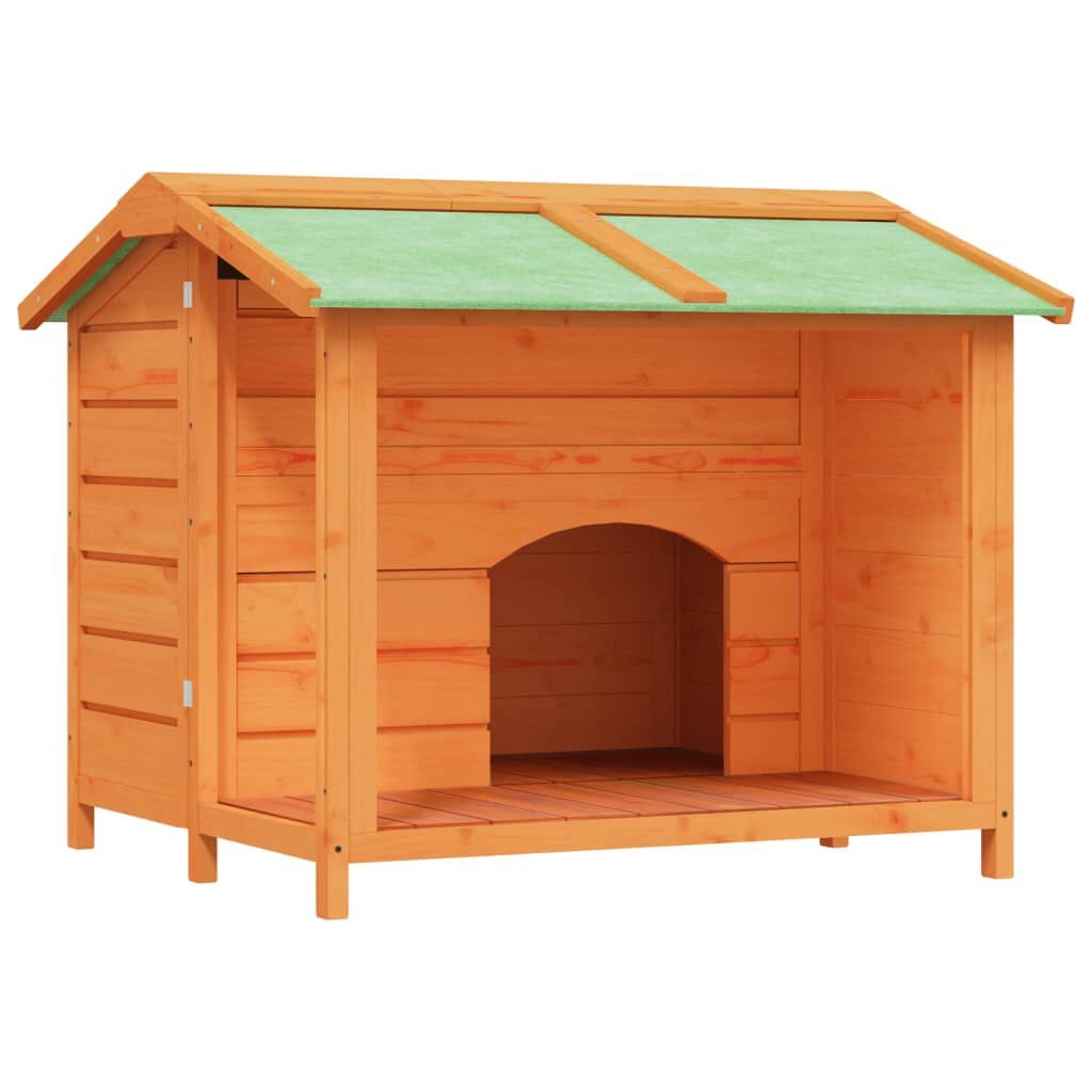 Niche pour Chien Extérieur avec Auvent 96 x 87 x 80,5 cm Pin Massif – vue 2