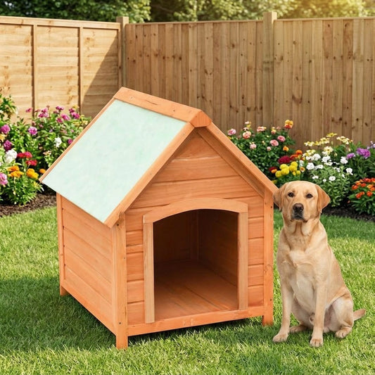 Niche pour Chien en Bois 72 x 85 x 82 cm Pin et Sapin Massifs – mise en situation