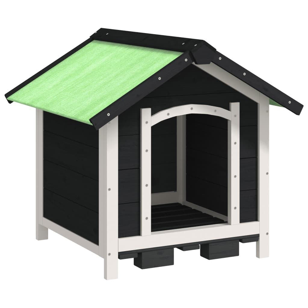 Niche pour Petit Chien en Bois 65 x 65 x 61,5 cm Gris – vue 2