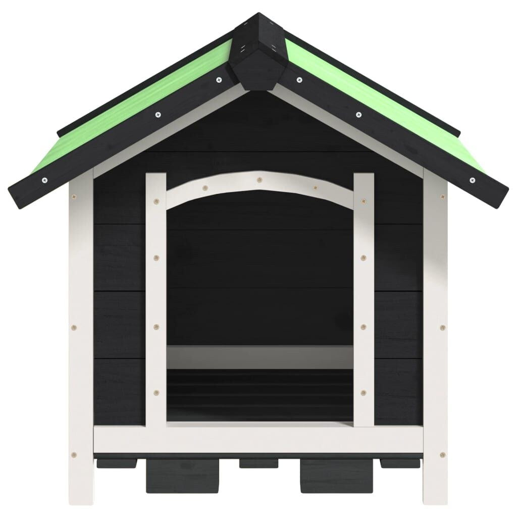 Niche pour Petit Chien en Bois 65 x 65 x 61,5 cm Gris – vue 3