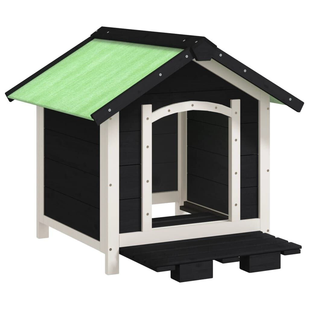 Niche pour Petit Chien en Bois 65 x 65 x 61,5 cm Gris – vue 4