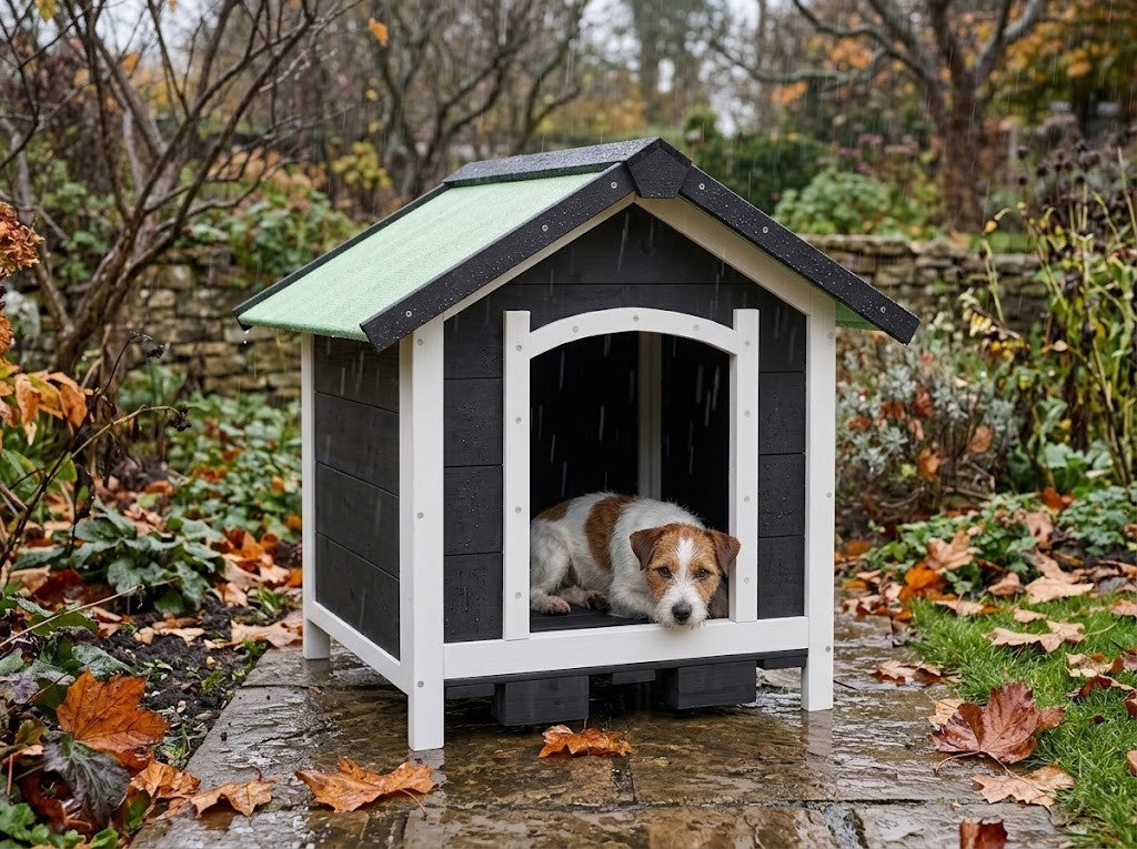Niche pour Petit Chien en Bois 65 x 65 x 61,5 cm Gris – au quotidien