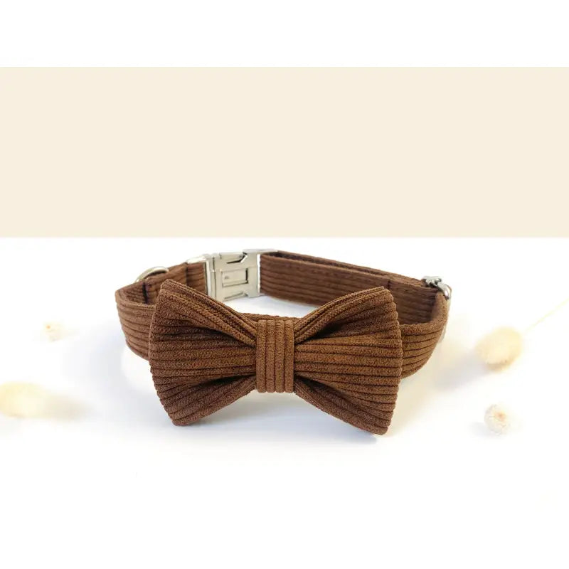Noeud Papillon Velours Côtelé Marron